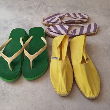 LOT japanke Havaianas i platnene cipele vel 40